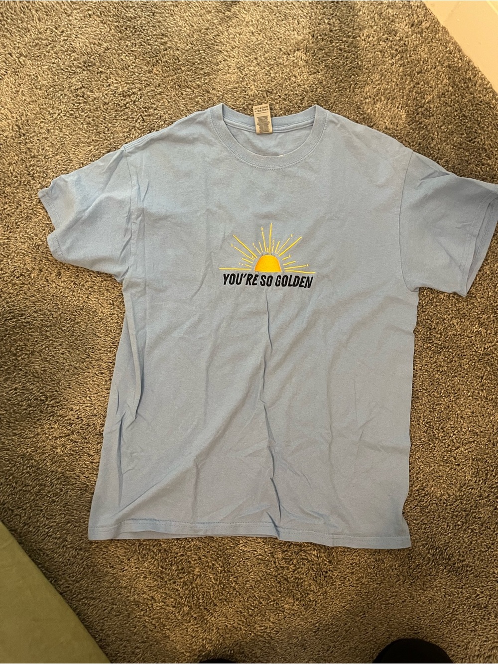 Light Blue "You're So Golden" Graphic Tee - Women's Short Sleeve